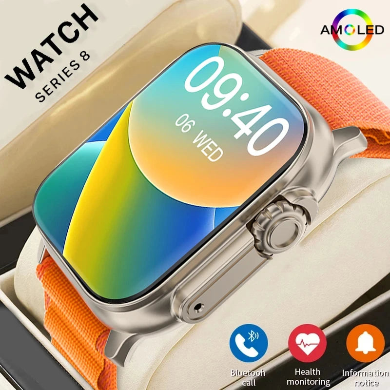 New HK8 Promax Watch 3 Smart Watch Men Compass GPS Sports Watches Women NFC IP68 Waterproof Smartwatch for Men Series 9 Watch