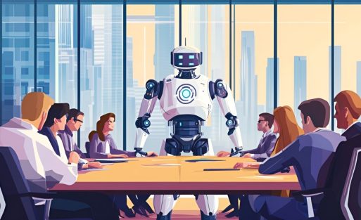 nuneybits_Vector_art_of_a_work_meeting_one_robot_among_humans_i_7850f8ae-d804-4e85-8cb2-6864fc321b74.jpeg